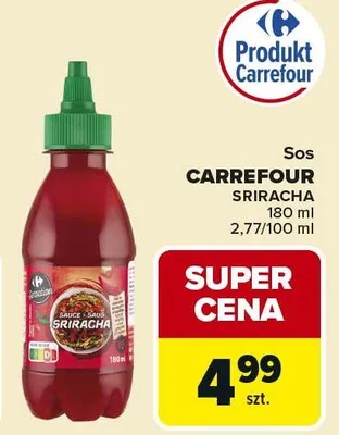 Sos Sriracha Carrefour promocja w Carrefour Market
