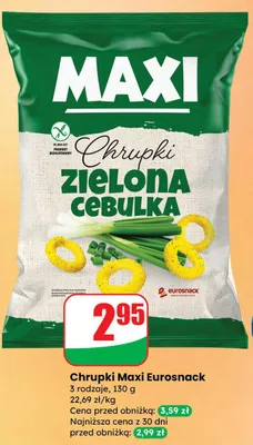 Chrupki zielona cebulka promocja w Dino