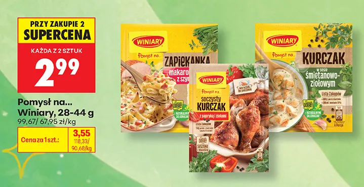 Pomysł na... Kurczak w sosie śmietanowo-ziołowym Winiary promocja w Biedronka