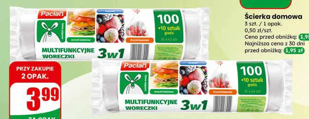 Woreczki multifunkcyjne 3w1 promocja w Dino