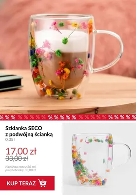 Szklanka SECO z podwójną ścianką 0,35 l promocja w Homla