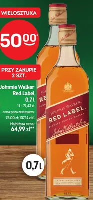 Whisky Johnnie Walker Red Label promocja w Żabka