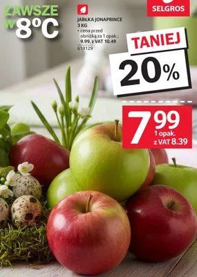 Jabłka Jonaprince promocja w Selgros