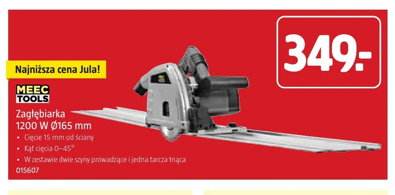 Zagłębiarka Ø165 mm Meec Tools promocja w Jula