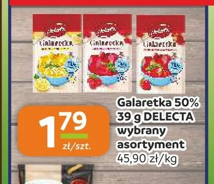 Galaretka 50% DELECTA promocja w Społem Częstochowa