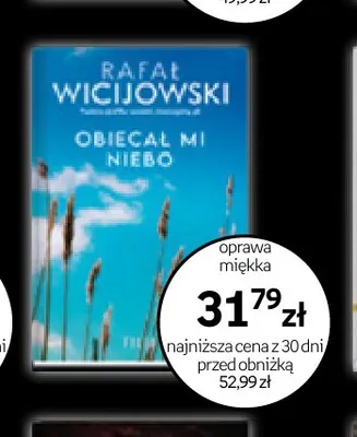 Książka Obiecał mi niebo Rafał Wicijowski Filia promocja w Empik