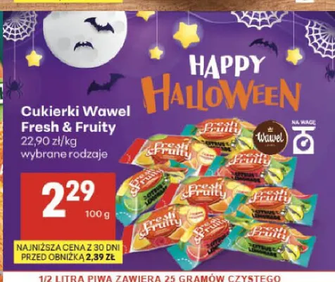Cukierki Fresh & Fruity Wawel promocja w Delikatesy Centrum