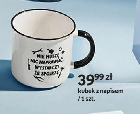 Kubek z napisem promocja w Empik
