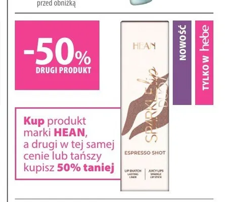 Produkty marki Hean promocja w Hebe