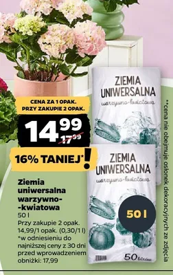 Ziemia uniwersalna warzywno-kwiatowa promocja w Netto