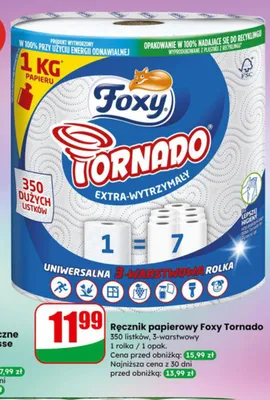 Ręcznik papierowy Foxy Tornado promocja w Dino