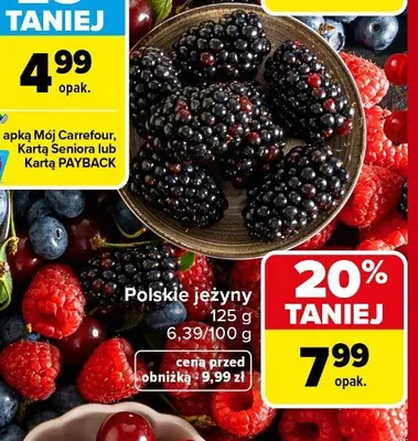 Jeżyny polskie promocja w Carrefour Market