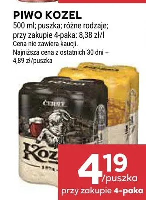 Piwo Kozel promocja w Stokrotka