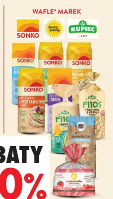 Wafle marek Sonko, Sunny Family, Kupiec promocja w Intermarche