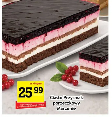 Ciasto Przysmak porzeczkowy Marzenie promocja w Gram Market