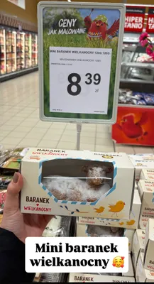 Mini baranek wielkanocny promocja w Auchan