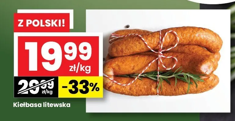 Kiełbasa krucha promocja w emma MARKET