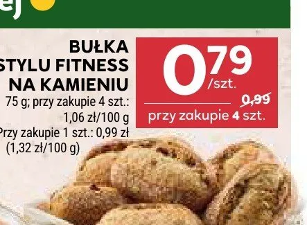 Bułka w stylu fitness na kamieniu promocja w Stokrotka