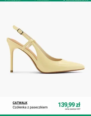 Czółenka z paseczkiem CATWALK promocja w Deichmann