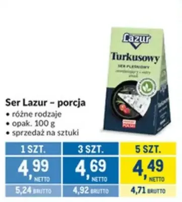 Ser Lazur - porcja promocja w Makro