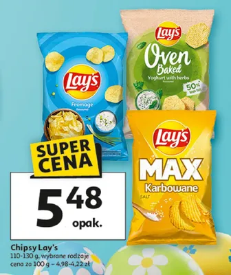 Chipsy Oven Baked yoghurt with herbs promocja w Auchan