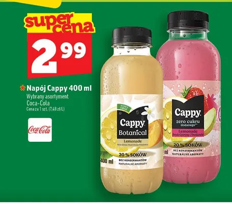 Napój Cappy Botanical Lemonade promocja w TOPAZ
