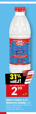 Mleko Polskie Mlekovita 3,2% promocja w Twój Market