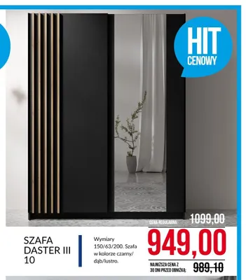 Szafa Daster III 10 promocja w Abra Meble