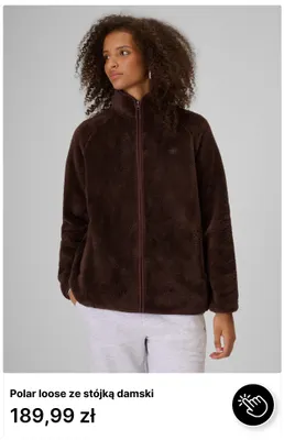 Polar loose ze stójką damski 4F promocja w 4F