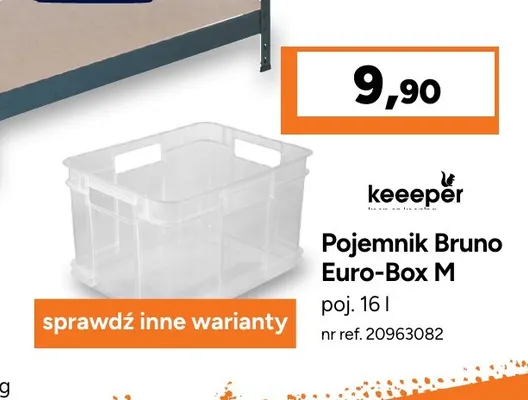 Pojemnik Bruno Euro-Box M 16 l Keeeper promocja w Bricoman