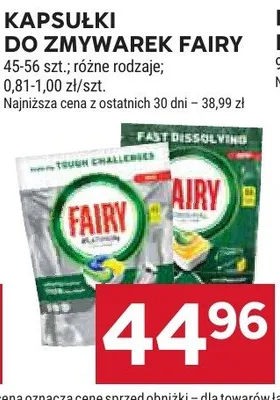 Kapsułki do zmywarki Fairy Platinum Plus promocja w Stokrotka