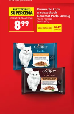 Karma dla kota w saszetkach Gourmet Perle promocja w Biedronka