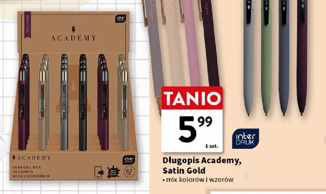 Długopis semi-gel Interdruk Academy promocja w Intermarche