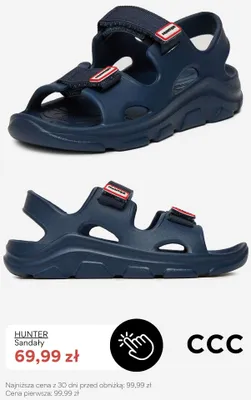 Sandały Hunter promocja w CCC