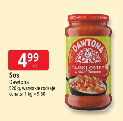 Sos Dawtona tajski ostry z chili i limonką promocja w Leclerc