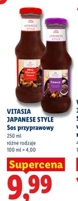 Sos przyprawowy Vitasia Japanese Style BBQ Flavour Sauce with Teriyaki promocja w Lidl