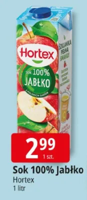 Sok 100% jabłko z polskich sadów promocja w Leclerc