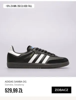 Sneakersy damskie Adidas Samba OG promocja w Sizeer