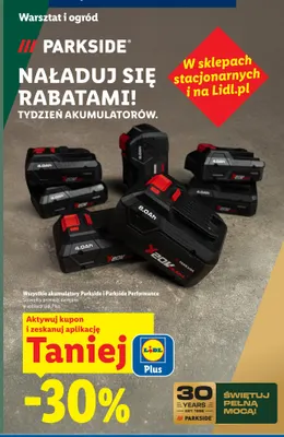 Akumulatory Parkside i Parkside Performance promocja w Lidl