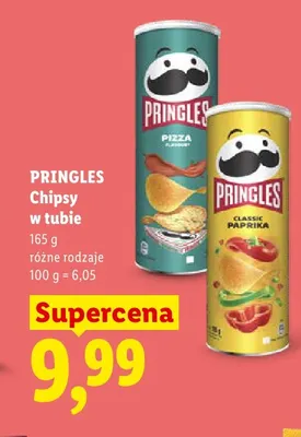 Chipsy Pringles w tubie Pizza promocja w Lidl