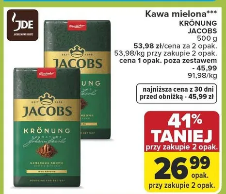 Kawa mielona promocja w Carrefour