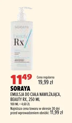 Emulsja do ciała nawilżająca Soraya Beauty RX promocja w Drogerie Natura