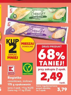 Bagietka czosnkowa Classic promocja w Kaufland