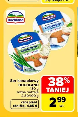 Ser kanapkowy Hochland promocja w Carrefour Market