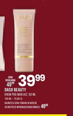 Krem pod makijaż Daso Beauty promocja w Drogerie Natura