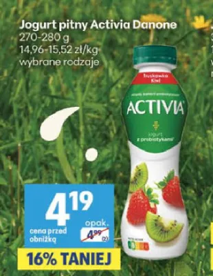 Jogurt pitny Activia promocja w Delikatesy Centrum