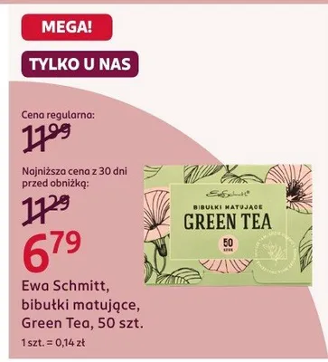 Bibutki matujące, Green Tea promocja w Rossmann