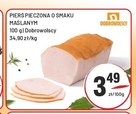 Pierś pieczona o smaku maślanym Dobrowolscy promocja w Sedal