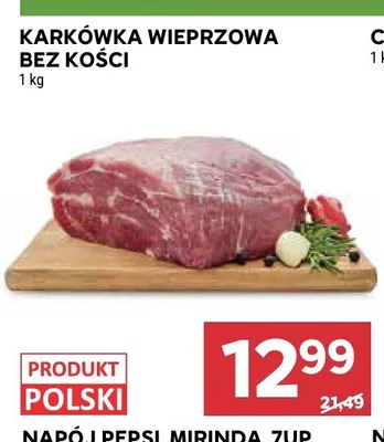 Karkówka wieprzowa bez kości promocja w Stokrotka