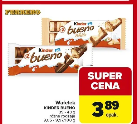 Wafelek różne rodzaje promocja w Carrefour Market